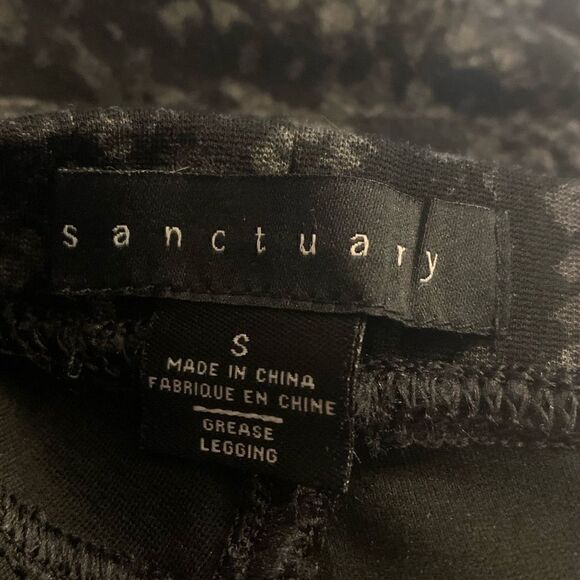 NWOT Sanctuary Snake Print Grease Leggings - Picture 3 of 3